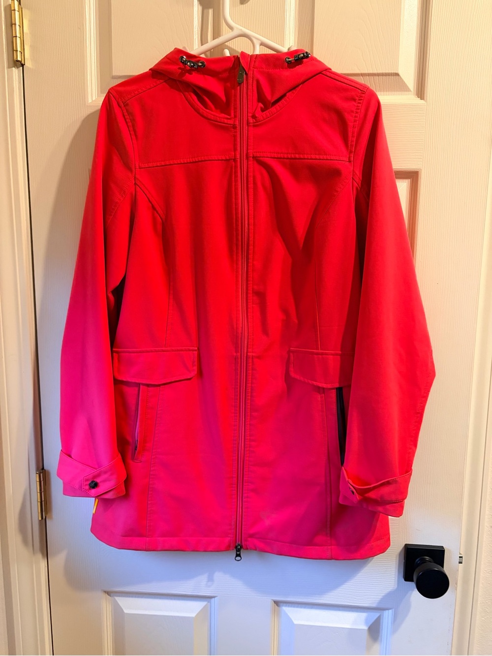 Lole Women's Hooded Jacket in Bright Coral